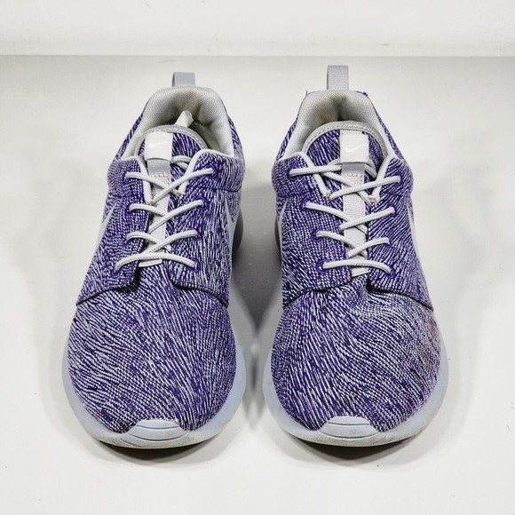 Nike iD Rare Roshe Run 855916-908 Women's Gray Purple Sneakers Shoes Size 7 - Picture 3 of 10